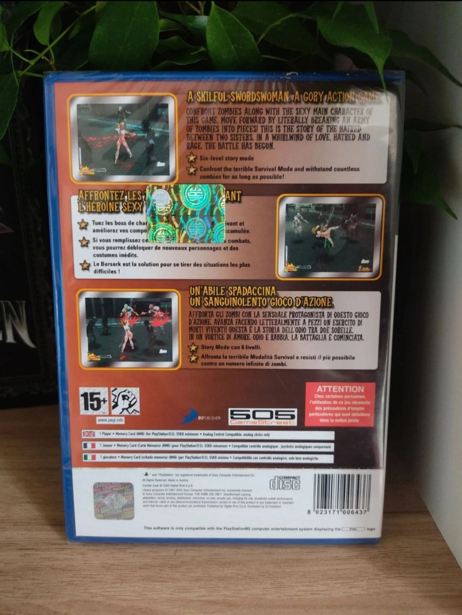 Jeu PS2 Zombie Zone - Neuf sous blister – photo 2